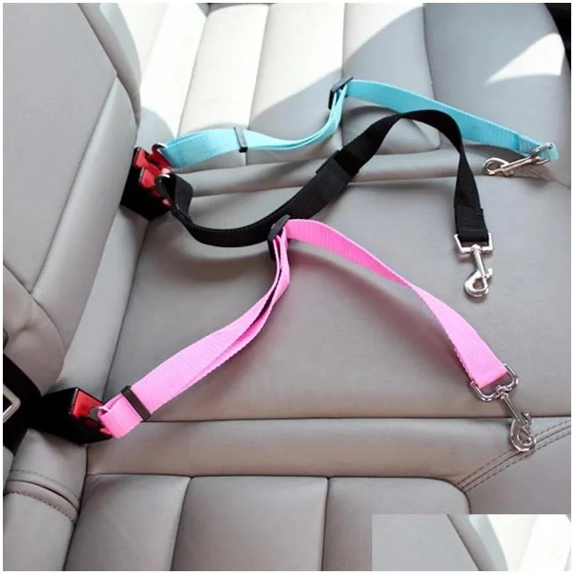 leashes pet dog cat car seat belt dog accessories adjustable lead leash small medium travel clip pets supplies inventory wholesale