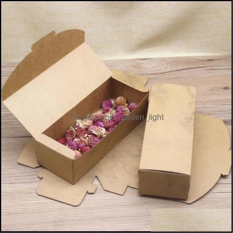 rectagnle gift packaging box marble pattern present accessory packing container white kraft wedding party tea leaf boxes