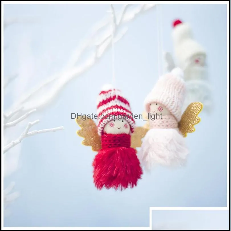 christmas hanging doll merry christmas angel doll pendant xmas tree doll hanging ornaments for party home decoration pendant