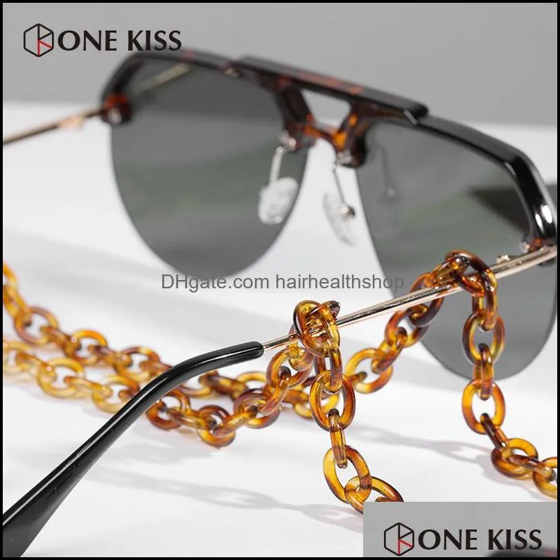leopard acrylic sunglasses chain chic eyewear womens eyeglass chains reading glasses chain eyewears cord holder neck strap lanyard