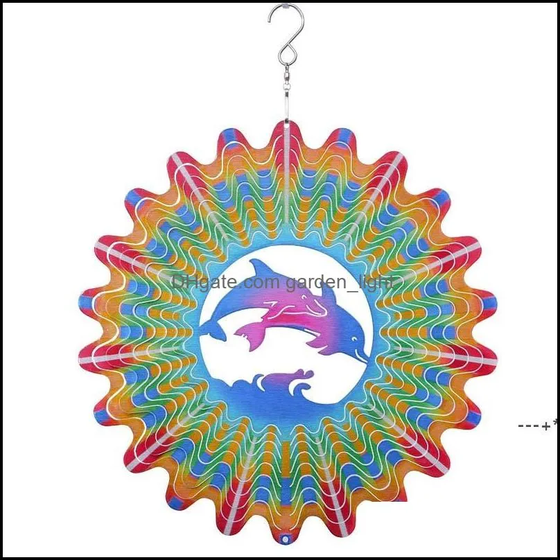 Stainless Steel Mandala Wind Spinner 3D Hanging Ornament For Indoor/Garden Ornaments Kmart