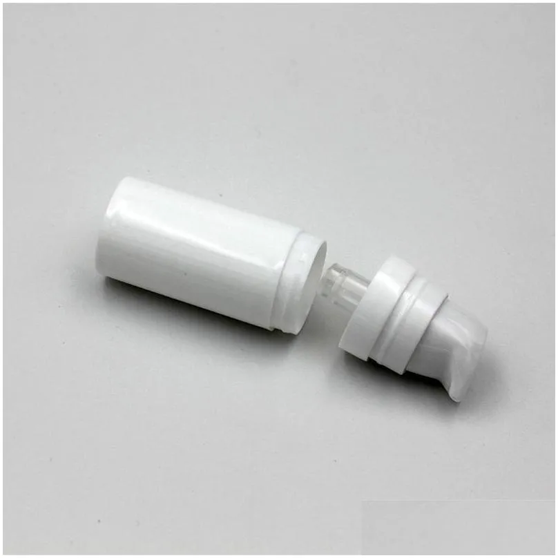 5ml 10ml white airless lotion pump bottles mini sample and test bottle container cosmetic packaging rh0578