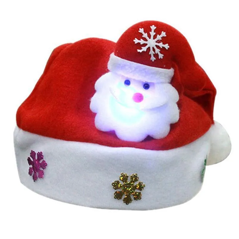 wholesale high quality festival adult children red christmas hat multi size christmas decoration ornaments santa claus hat