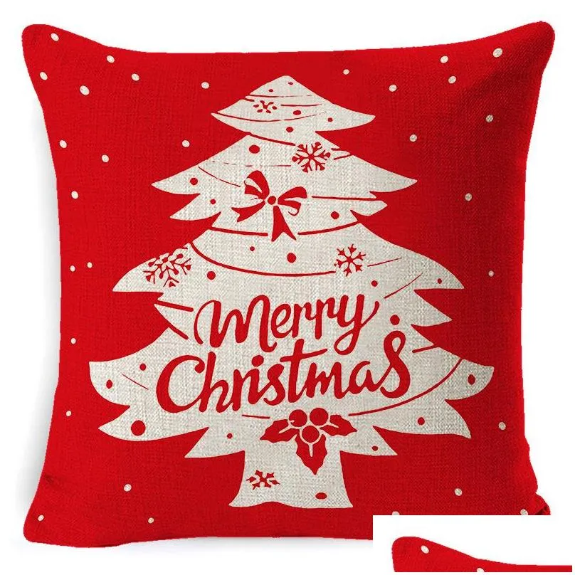 1set4pcs cushion/decorative pillow cover christmas throw pillows case home linen sofa cover customizable pattern logo promotional gift
