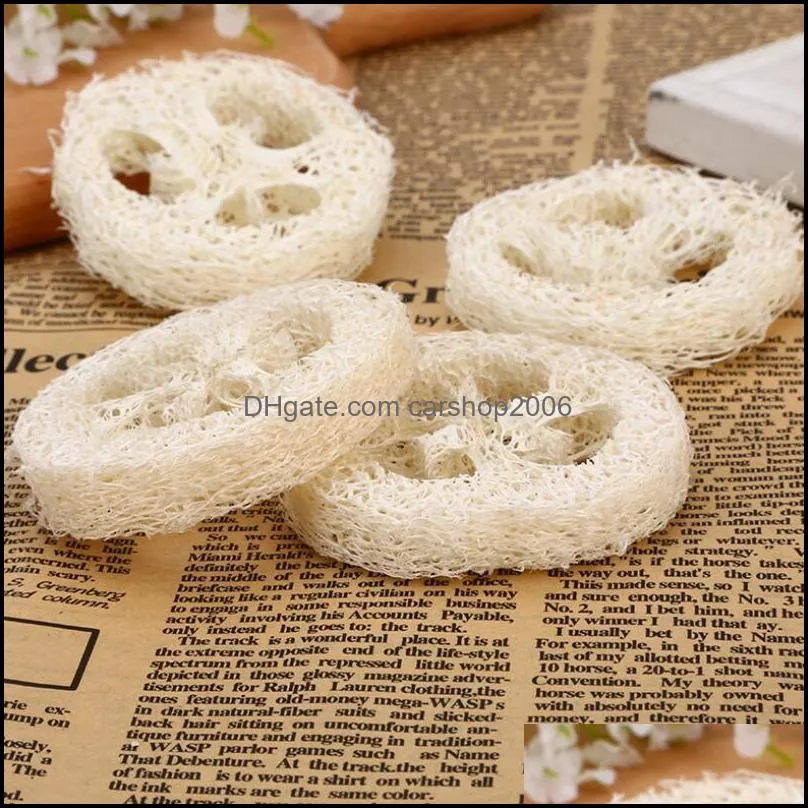 natural loofah slices handmade diy loofah soap tools cleaner sponge scrubber facial holder