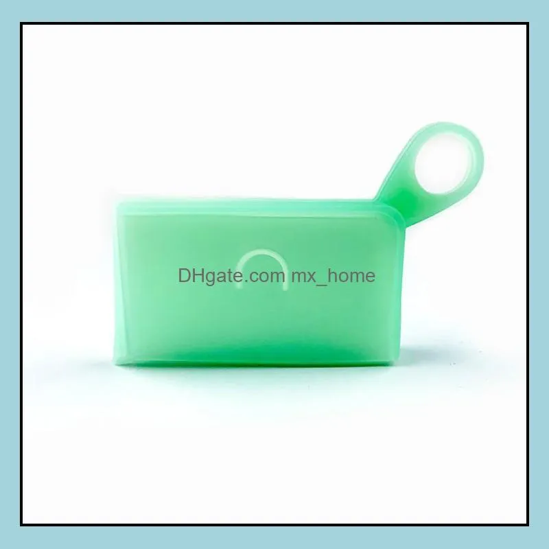  pattern mask container silicone storage box face masks case dust proof multifunctional hygienic sn3289