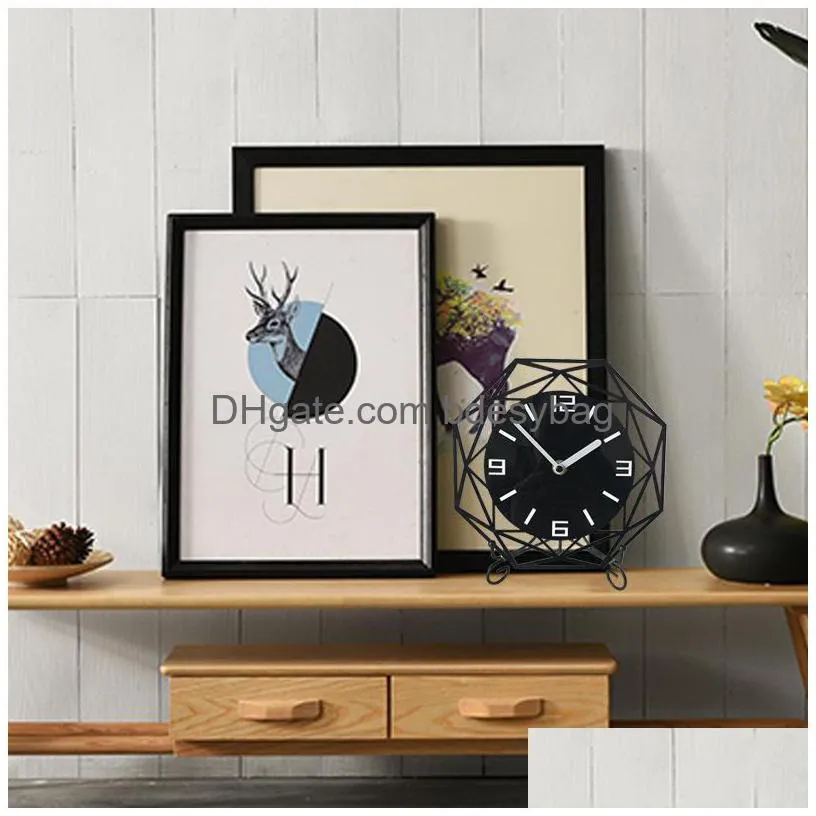 desk table clocks creative modern design rpet acrylic clock watch for home living room decoration crafts gift