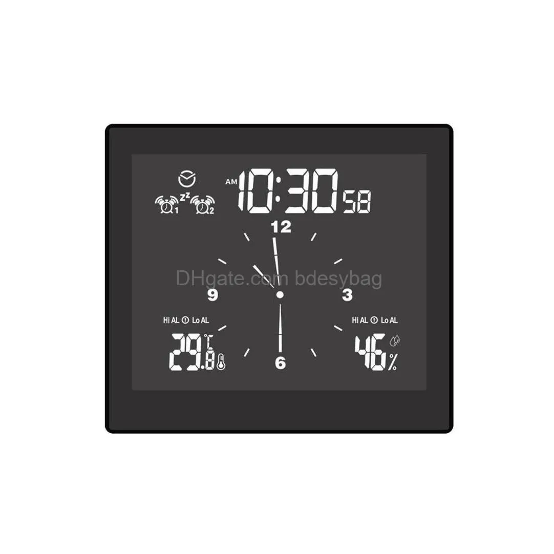 desk table clocks multifunctional bathroom digital clock timer led alarm desktop home decor waterproof hygrometer wall