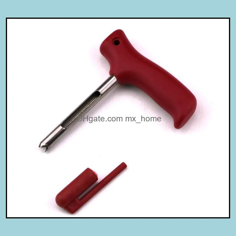 50pcs/lot wholesale stainless steel coconut opener tool young coconut punch coconut knife drill sn2067