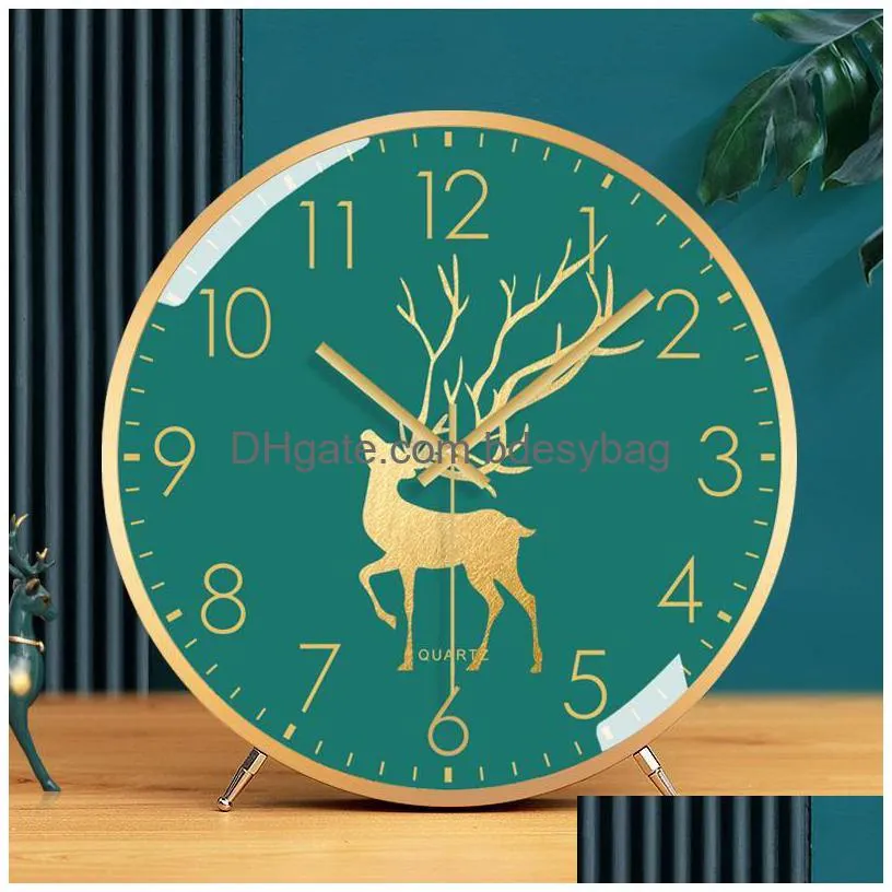 desk table clocks fashion simple clock creative living room luxury silent nordic digital bedroom relogio de mesa home decor 50