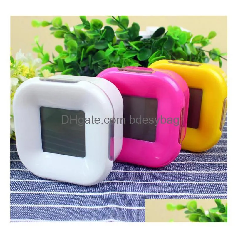 desk table clocks originality alarm led electronics customized luminescence sides