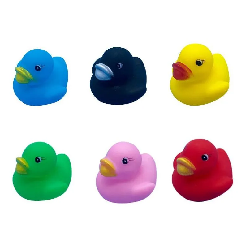 bathing toys ducks animals colorful soft rubber float squeeze sound squeaky bath toy classic rubber duck plastic bathroom swimming