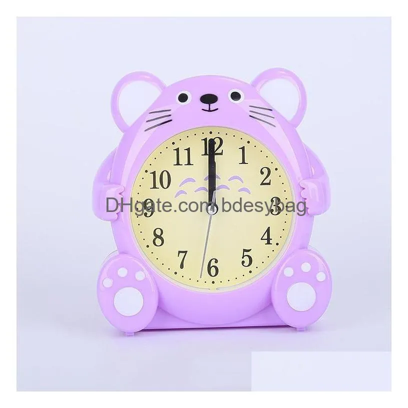 desk table clocks cute student cartoon ornaments alarm clock mini wall for kids rooms