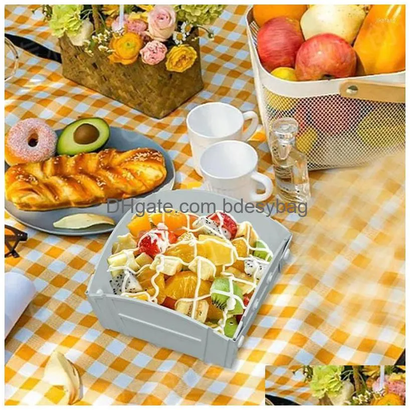 bowls foldable camping plate plates for kids portable storage container with snapfold outdoor backpacking picnic bbq