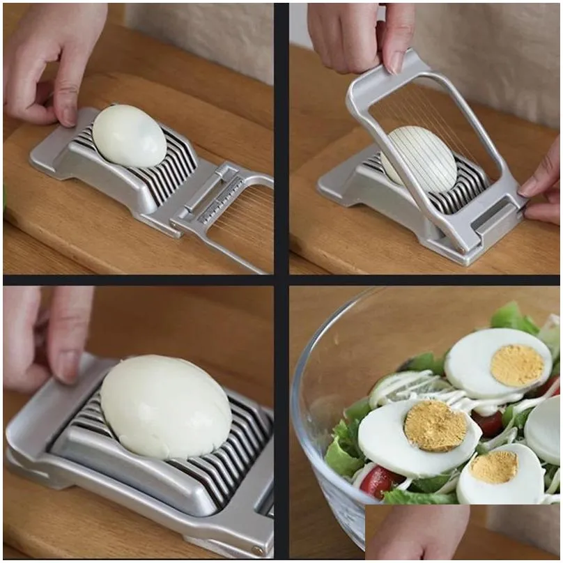 stainless steel boiled egg slicer section cutter mushroom tomato cutter mold kitchen skiving machine cutter section chopper