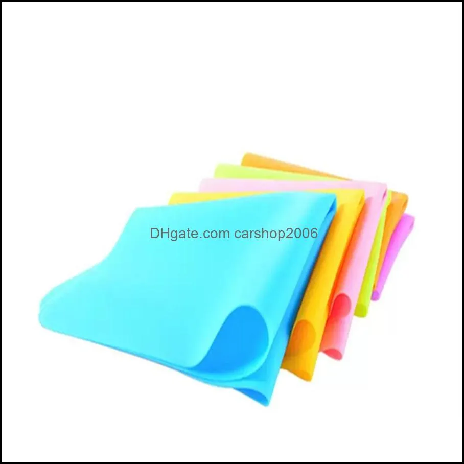 40x30cm silicone mats baking liner muitifunction silicone oven mat heat insulation antislip pad bakeware kid table placemat