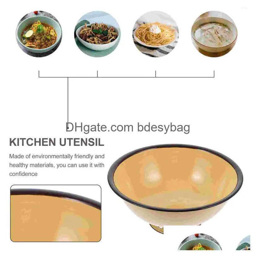 bowls bowl enamel mixing soup enamelware serving basin noodle vintage storage salad kitchen cereal for large porcelain retro