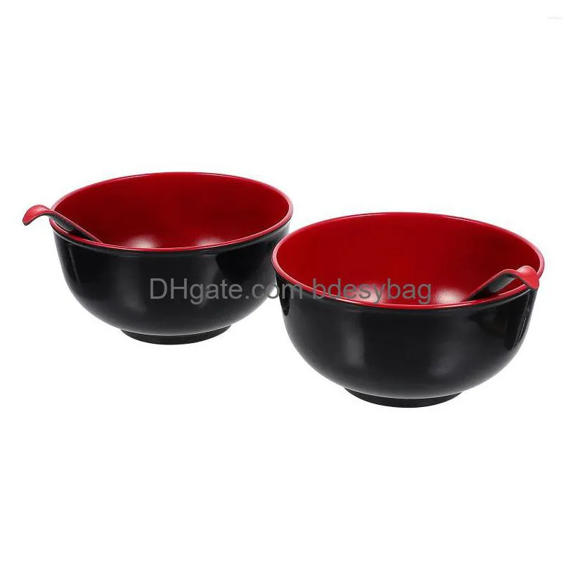 bowls bowl ramen soup noodle japanese melamine spoon udon traiditional cups deep phosalad decorative