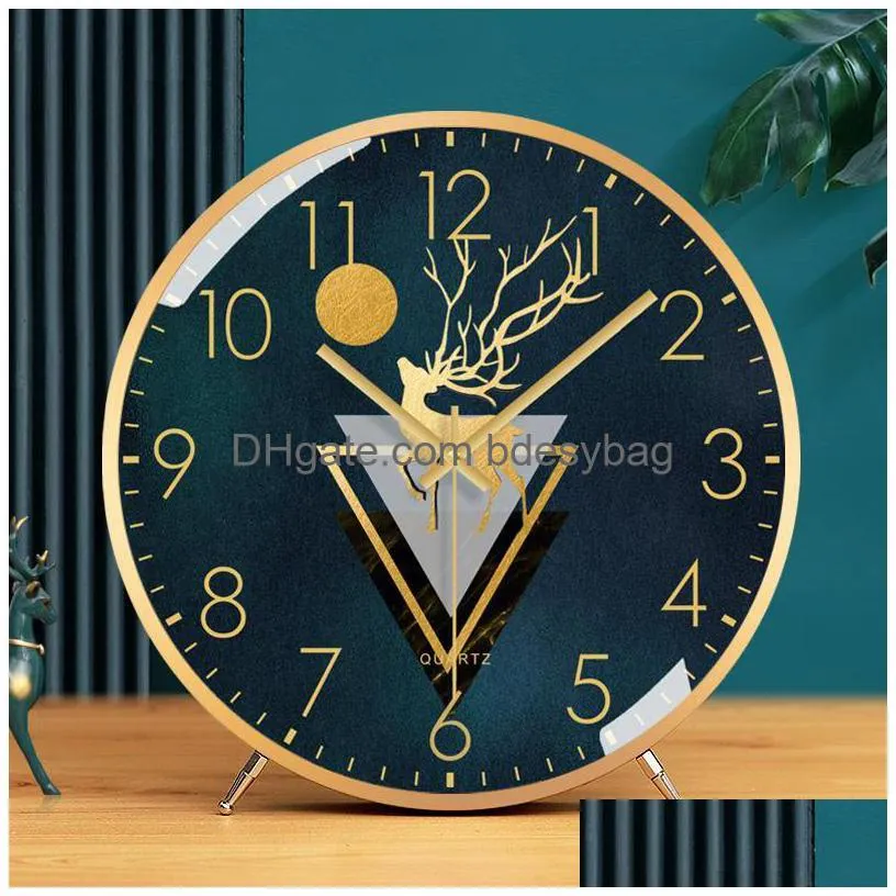 desk table clocks fashion simple clock creative living room luxury silent nordic digital bedroom relogio de mesa home decor 50