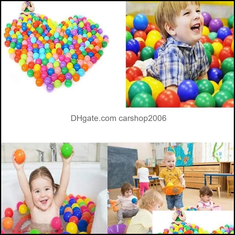 american ship 5.5cm 7cm 8cm ecofriendly safe ocean ball party gift soft plastic fun baby kids swimming pit toy pool wave ball diameter