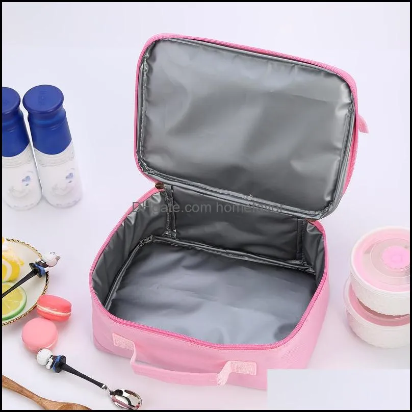 fashion sequin kid lunch bag aluminum foil thermal insulated lunch bag portable outdoor picnic lunch box food storage tote box vt0809