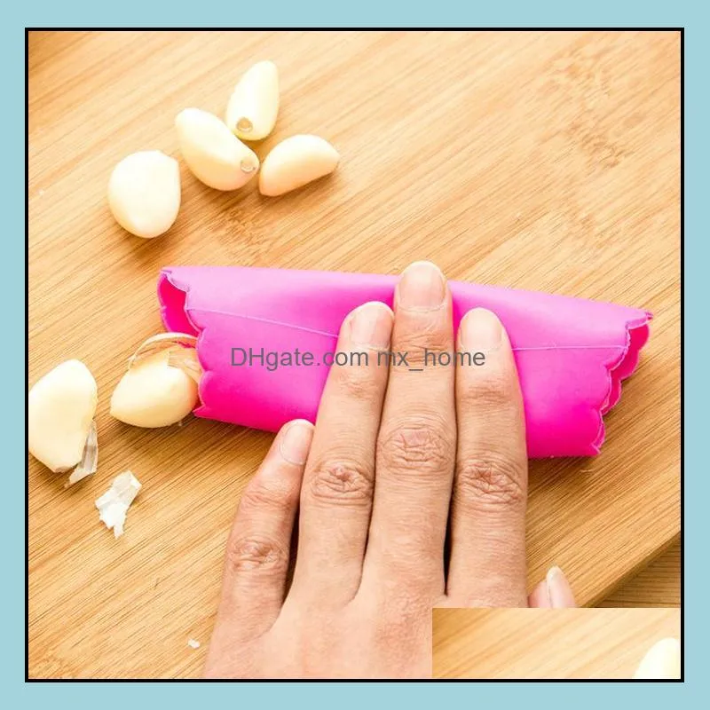 silicone garlic peeling device stripper allium sativum peeler kitchen helper accessories household indoors tools