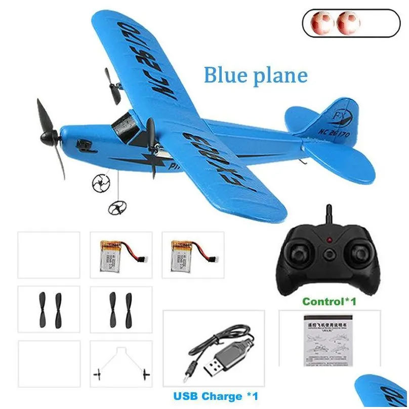 best electric airplane remote control planes rtf kit epp foam 2.4g controller 150 meters flying distance aircraft global hot toy