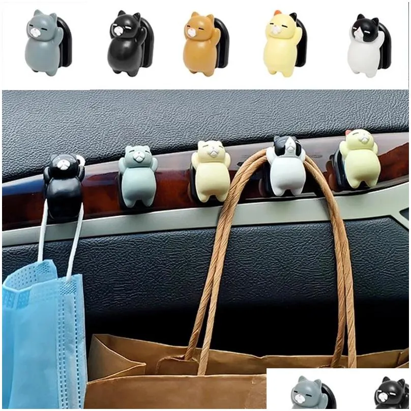 household sundries nordic 1pcs animal car accessories mask bag hook resin holder punching wall decorative hanger behinddoor keys clothes