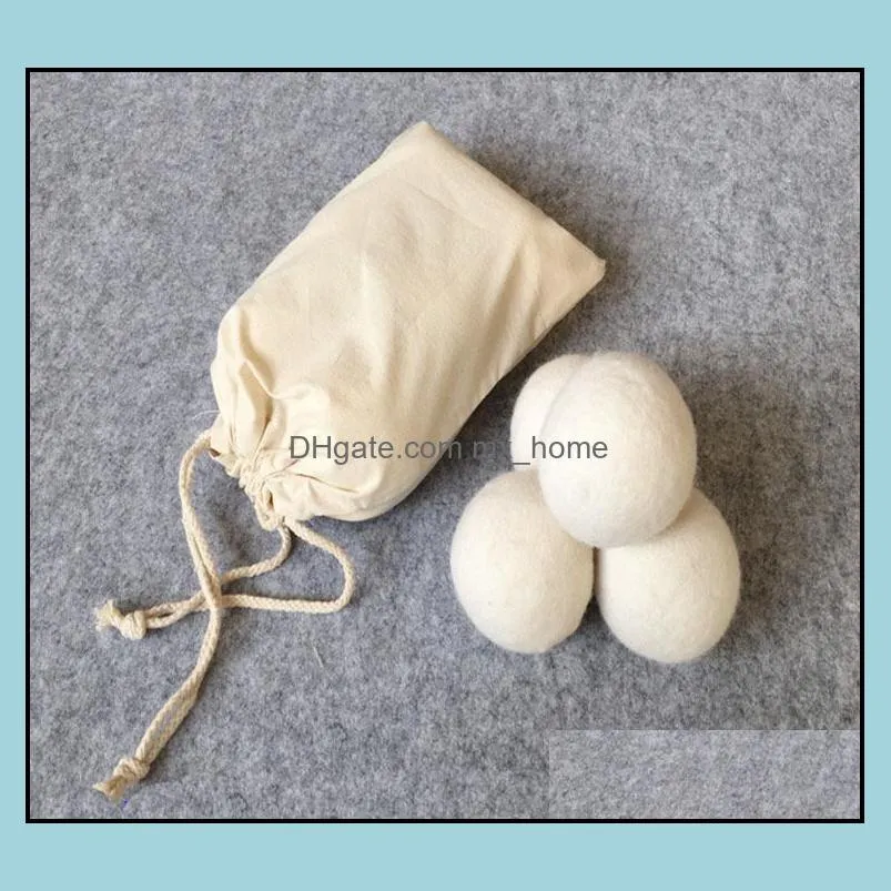 2019 wool dryer balls premium reusable natural fabric softener 2.75inch 7cm static reduces helps dry clothes in laundry quicker