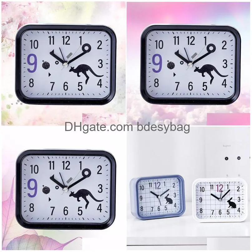 desk table clocks 1pc square shape alarm clock creative tabletop decor multipurpose time display simple clo