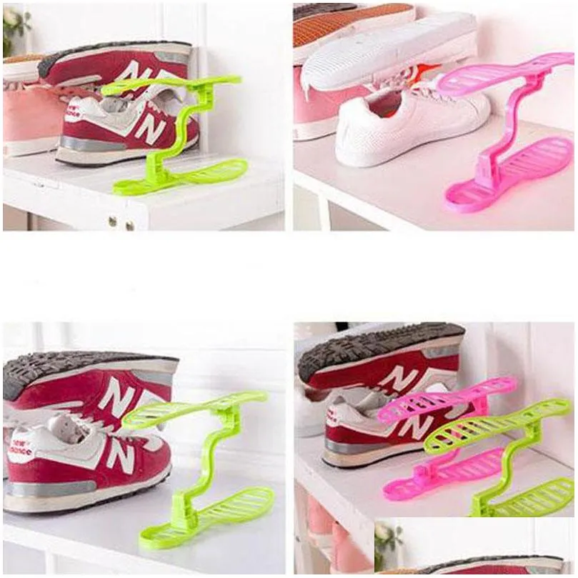 storage holders shoes rack organizer space saver space saving storage rack detachable double shoes portable shoe racks creative