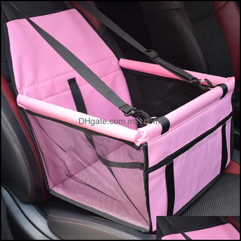 oxford waterproof dog car seat pet dog carrier pad safe carry house folding cat puppy bag travelling bag basket pet products