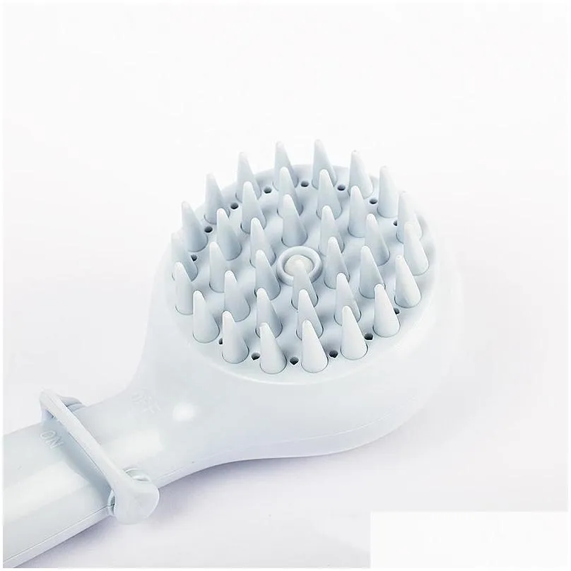 pet shower head bath brush 2in1 cat dog spa massage comb soft silicone petshower hair grooming cmob dog cleaning tool