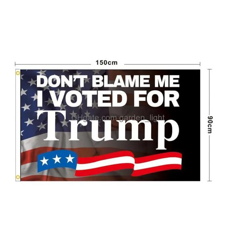 banner flags dont blame me for the 2024 us presidential election i voted for 90x150cm trump inventory wholesale