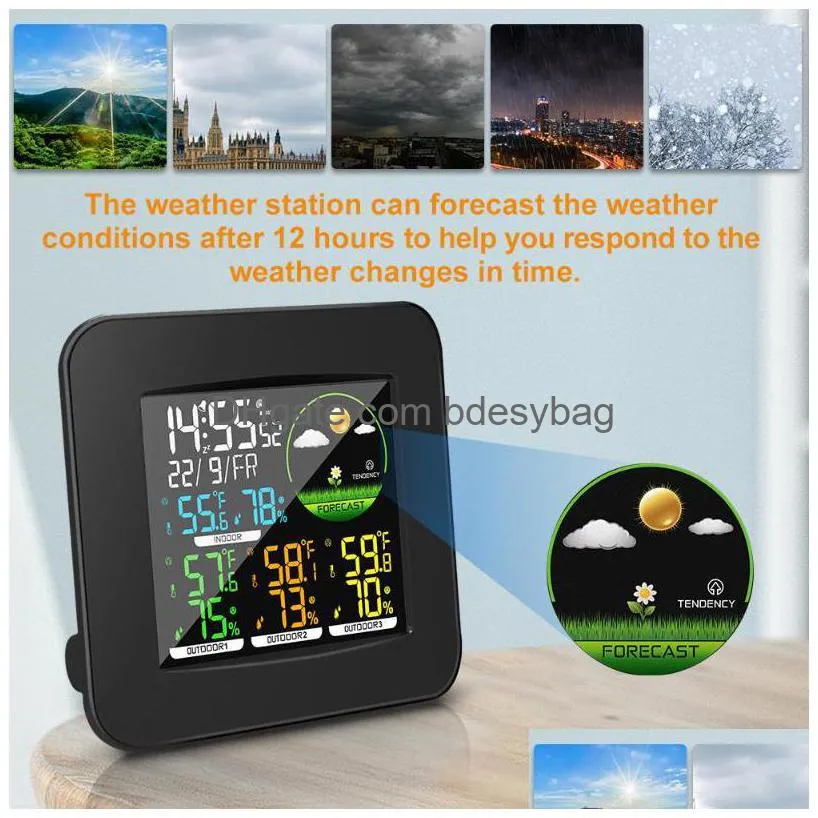 desk table clocks plastic europe luminova digital watch hygrometer weather radio projection snooze alarm clock