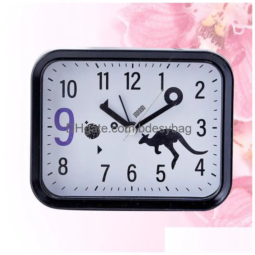 desk table clocks 1pc square shape alarm clock creative tabletop decor multipurpose time display simple clo