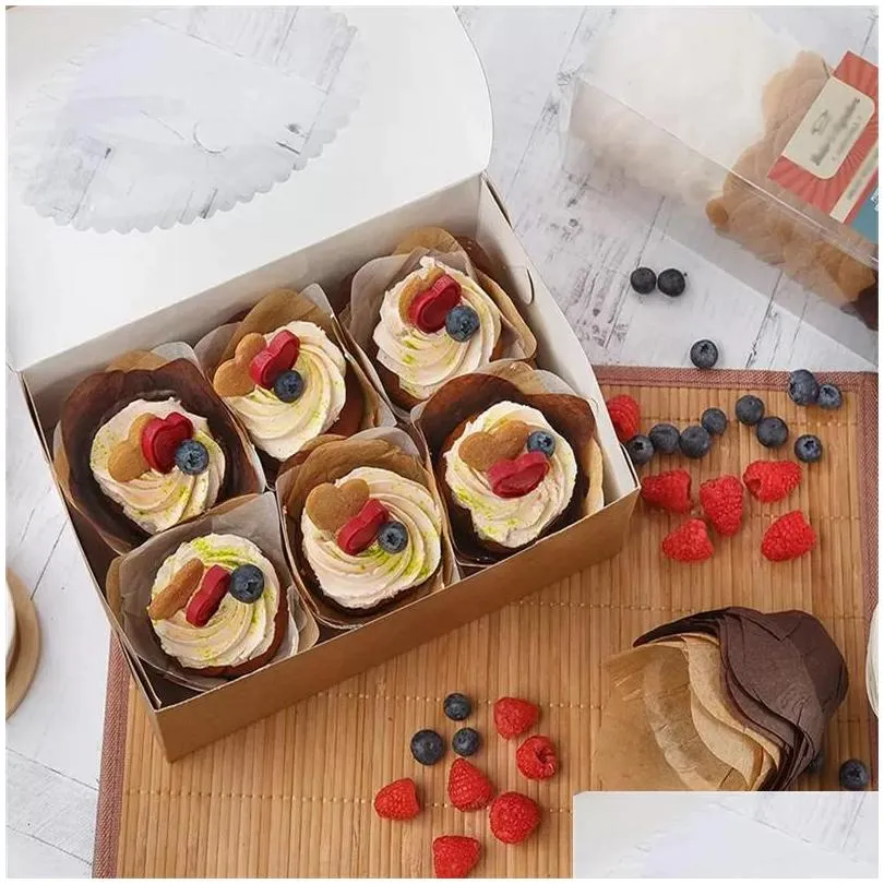 baking mould lotus baking paper cupcake muffin liners parchment cup grease resistant wrappers for weddings birthday