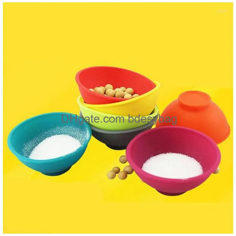 bowls silica gel mini bowl baby supplementary kitchen seasoning noodle supplies
