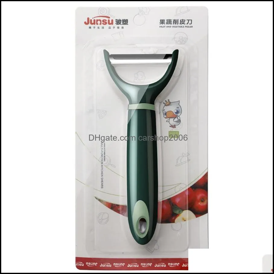 kitchen tools stainless steel peeling knife twoinone fruit peeler multifunctional fruit and vegetable grater factory direct sales