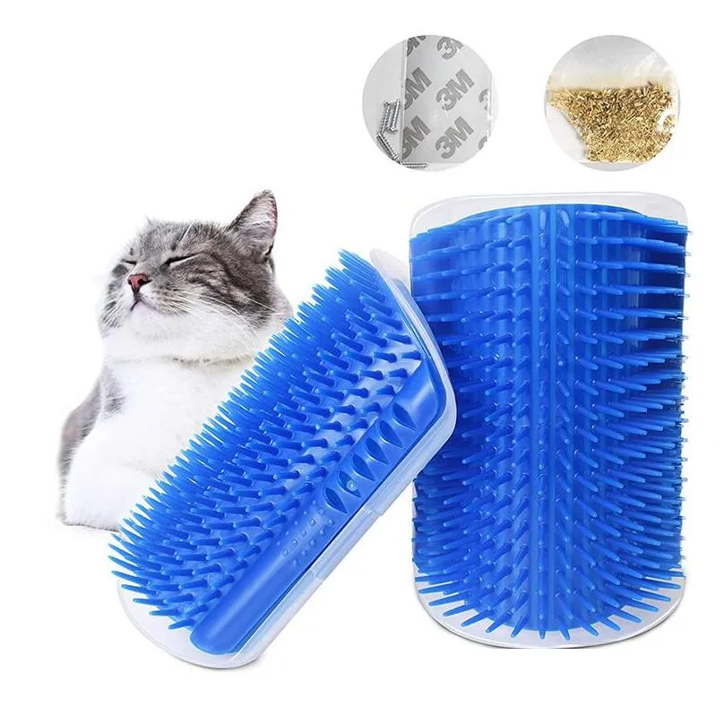 pet comb removable cat corner scratching rubbing brush pet hair removal massage comb pet grooming cleaning supplies