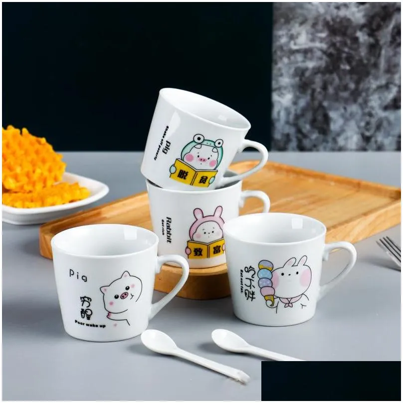 creative 200ml family ceramic mug milk coffee afternoon teacup breakfast tumbler muumi beautiful cups