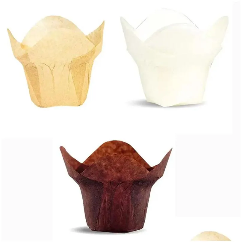 baking mould lotus baking paper cupcake muffin liners parchment cup grease resistant wrappers for weddings birthday