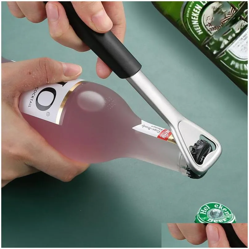 multifunctional stainless steel can opener beer bottle opener adjustable manual jar opener gripper kitchen supplies