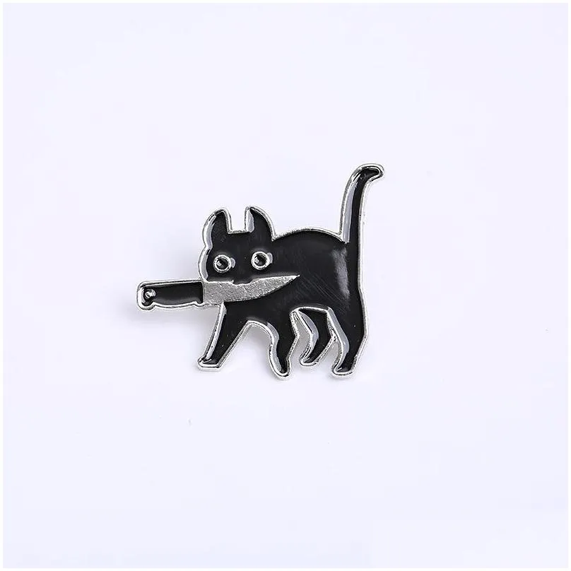 colored lapel brooches pin cartoon cute cat dog animal moon ins badge funny brooch clothing accessories wholesale 1 71ks e3