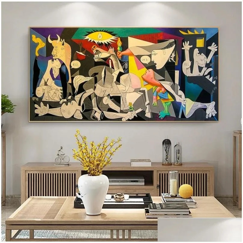 guernica by picasso canvas paintings reproductions famous canvas wall art posters and prints picasso pictures home wall decor