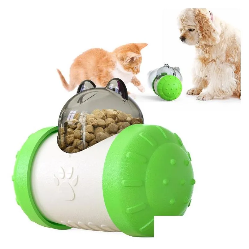 pet tumbler toys dog leaky food toy interactive dog cat toyfood dispensing ball balance swing car slow feeder treat balltoy
