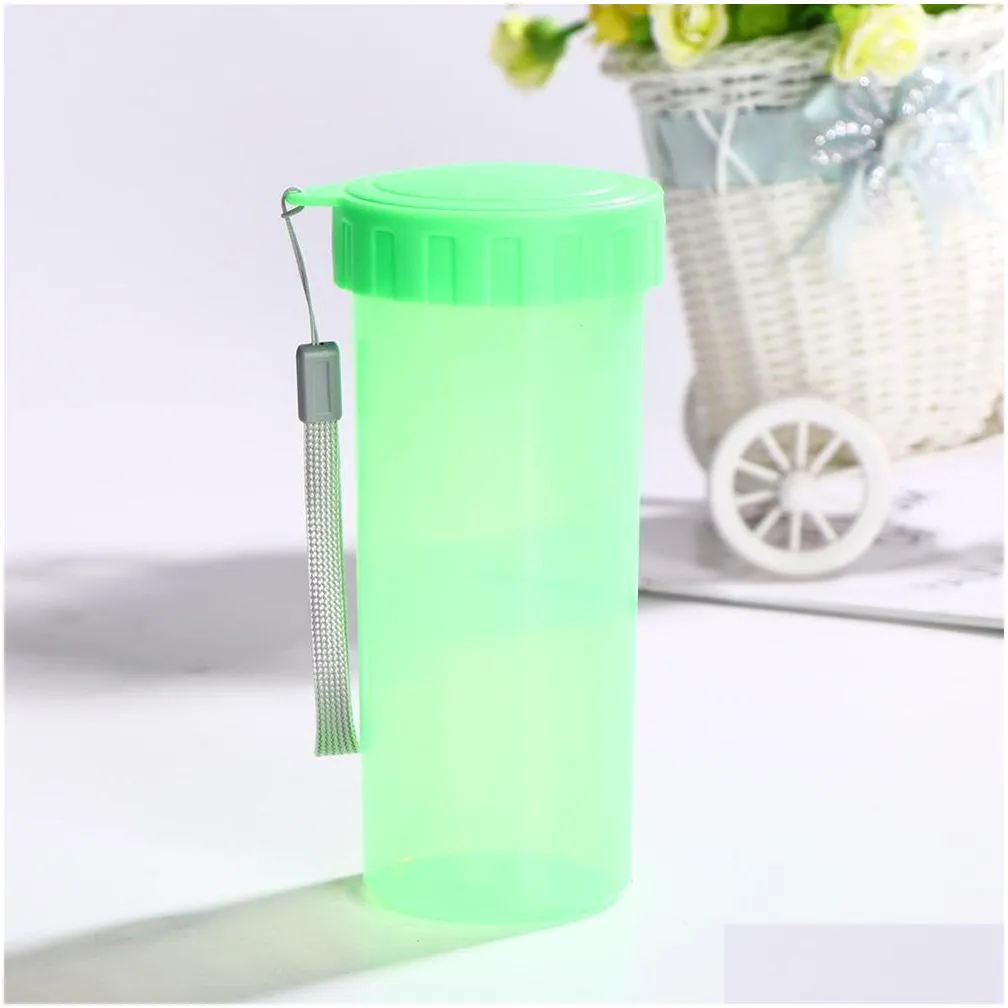 portable light weight practical plastic water cup drinking bottle for outdoor sports transparent handy cup