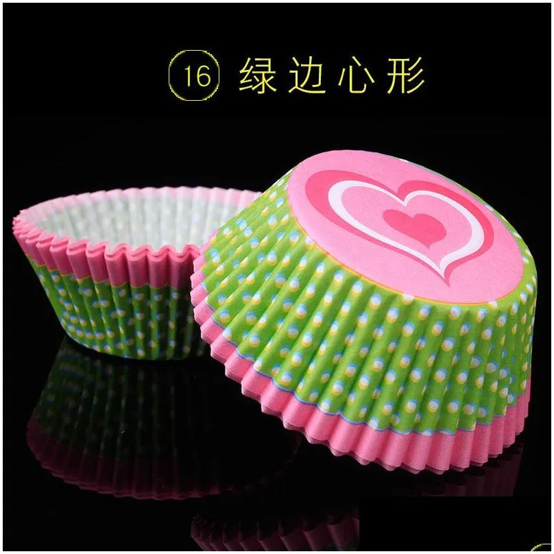 100pcs/set muffin cupcake paper cups cupcake liner baking muffin box cup case party tray cake decorating tools birthday party decor