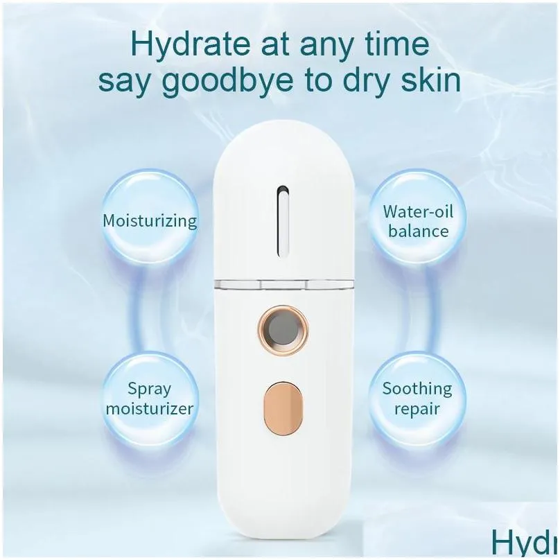 mini portable humidifier nano mister facial steamer device beauty spray hydrating apparatus cold sprayapparatus rechargeable