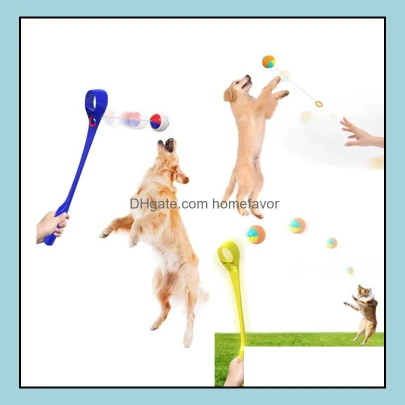 pet training tool ball thrower is suitable for mediumsized cats and dogs outdoor fun trainings pets interactive toys